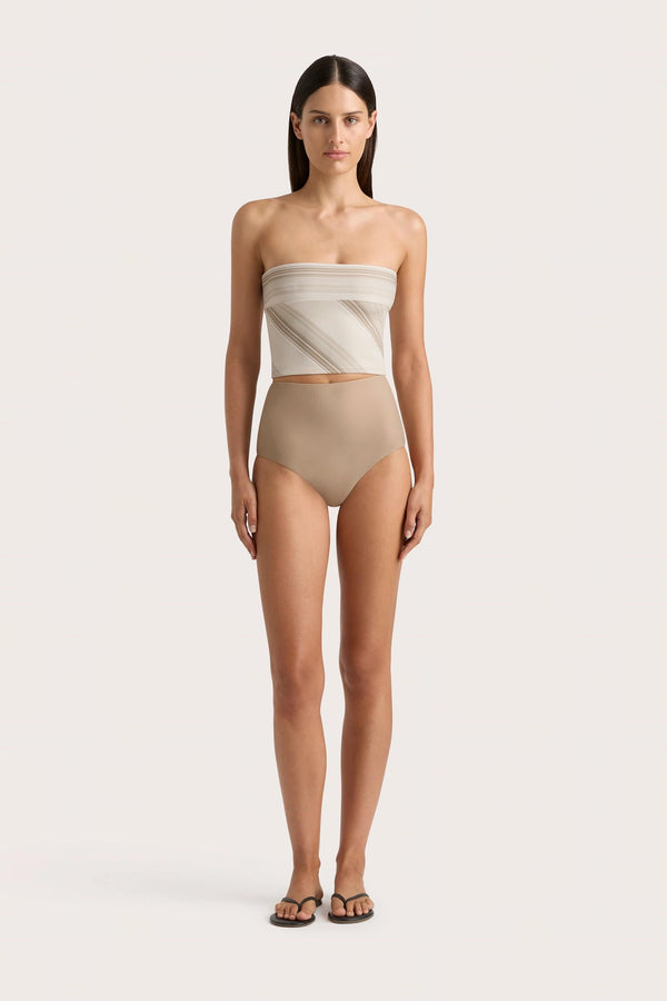 faithfull the brand Reyes Bikini Bottom Taupe - Final Sale