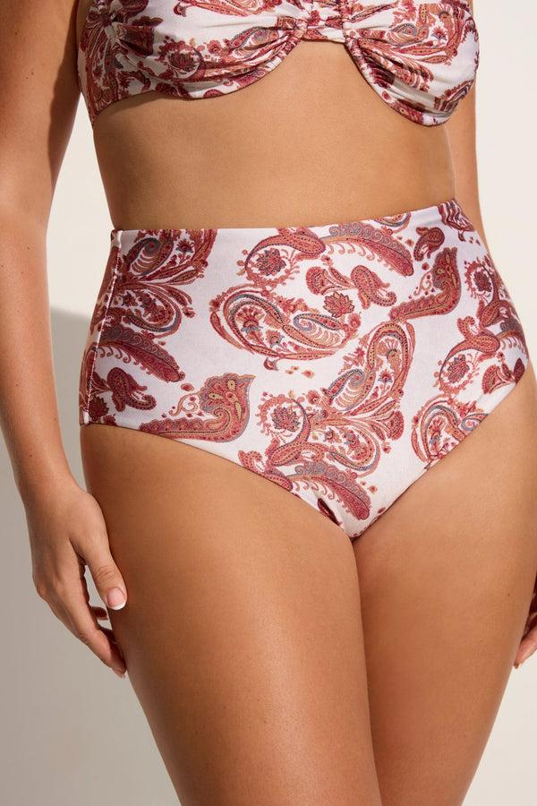 Faithfull The Brand Reyes Bikini Bottoms Alessia Paisley - Final Sale
