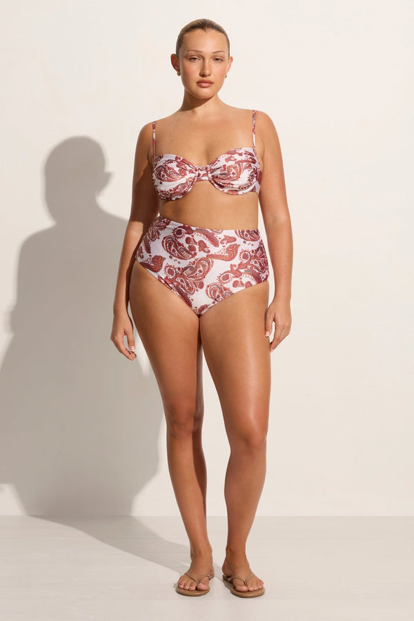 faithfull the brand Reyes Bikini Bottoms Alessia Paisley - Final Sale