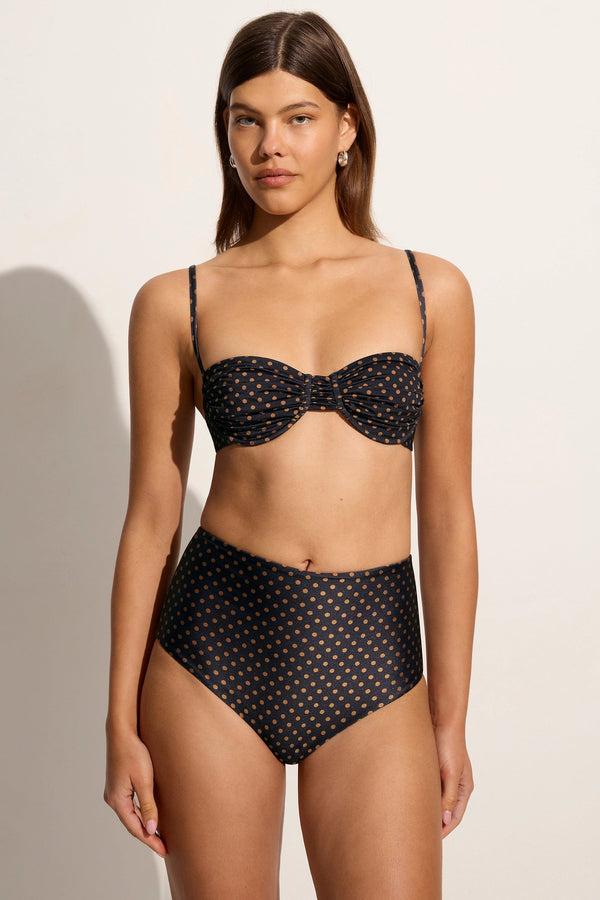 Faithfull The Brand Reyes Bikini Bottoms Ludovica Polka Dot - Final Sale