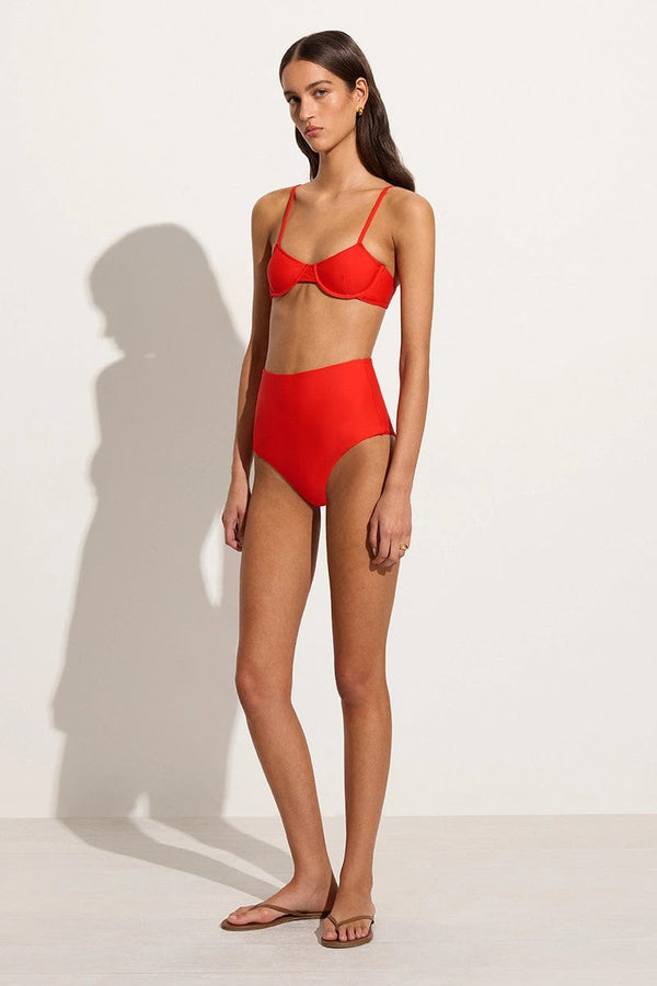 Faithfull The Brand Reyes Bikini Bottoms Salsa - Final Sale