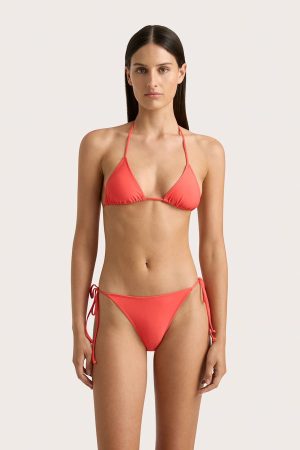 Faithfull The Brand Sete Bikini Top Vermillion - Final Sale