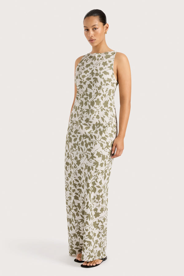 Faithfull The Brand Silya Maxi Dress Poplar Sage - Final Sale
