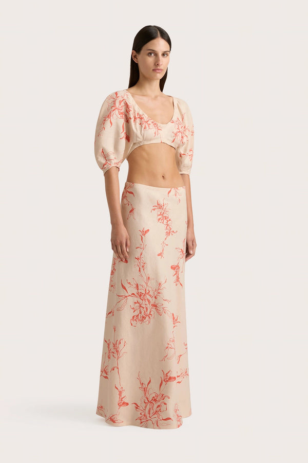 Faithfull The Brand Soleil Top Leilani Vermilion - Final Sale