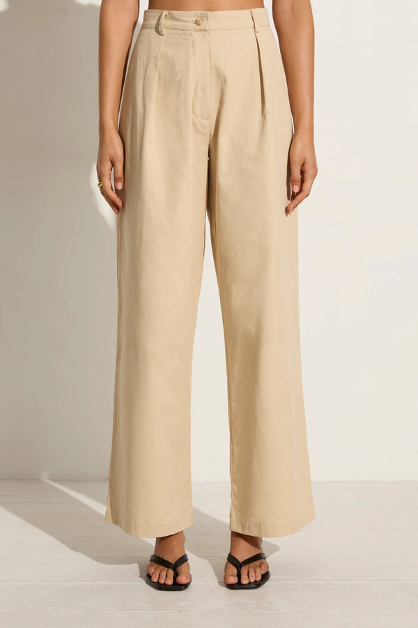 Faithfull The Brand Udine Pant Bleached Sand - Final Sale