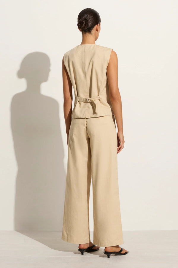 Faithfull The Brand Udine Pant Bleached Sand - Final Sale