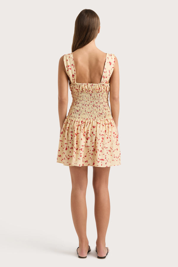 Faithfull The Brand Yerres Mini Dress Blossom Yellow