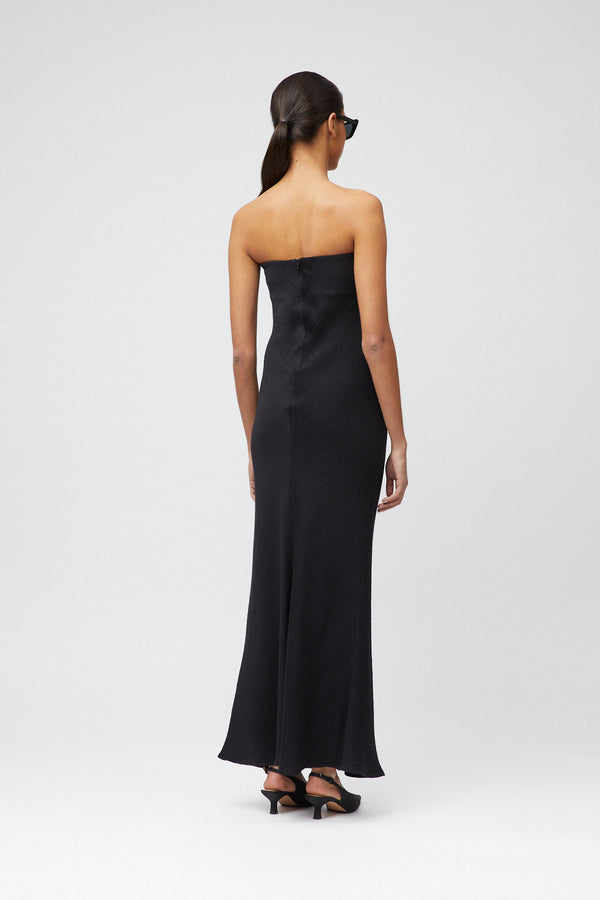 Fall Winter Spring Summer Amara Strapless Dress Jet Black