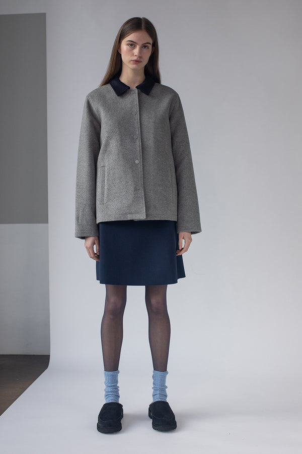 Fall Winter Spring Summer Anne Karin Short Navy Skirt