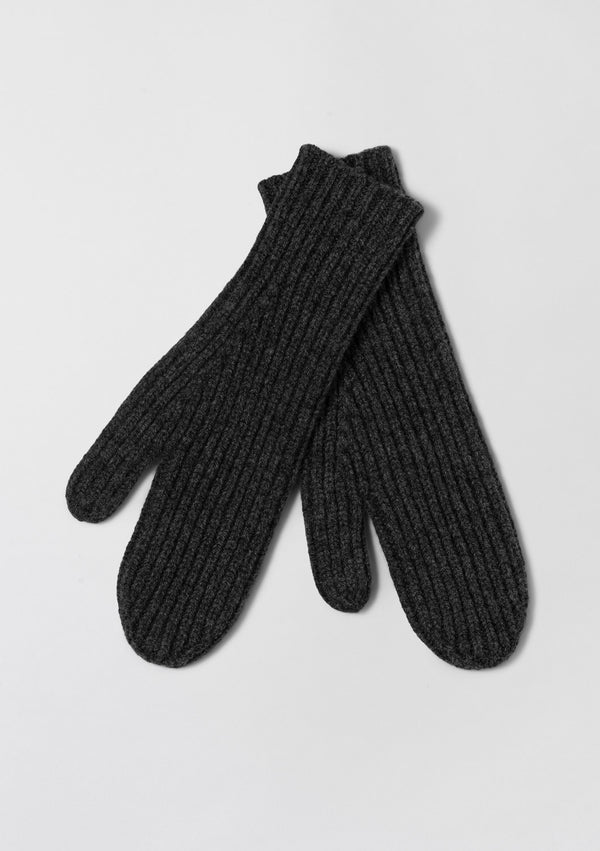 fall winter spring summer Avignon Mittens Charcoal Grey