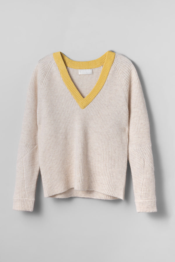 Fall Winter Spring Summer Bravo V- Neck Papyrus Block