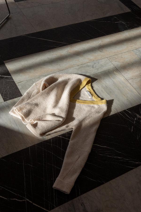 Fall Winter Spring Summer Bravo V- Neck Papyrus Block