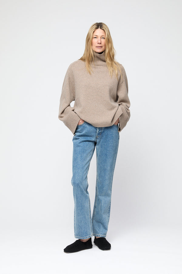 Fall Winter Spring Summer Cape Cod Turtleneck Sweater Charcoal