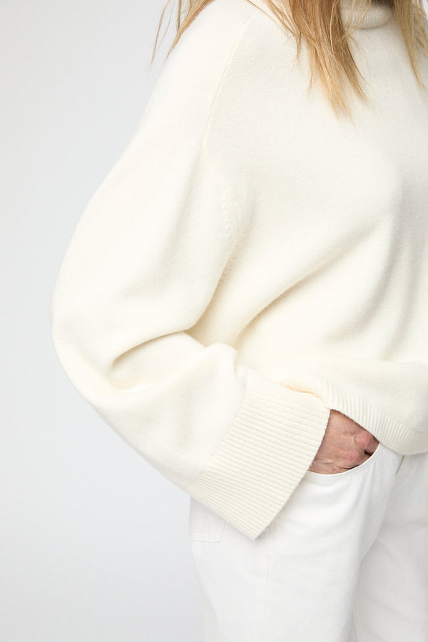 Fall Winter Spring Summer Cape Cod Turtleneck Sweater Macadamia