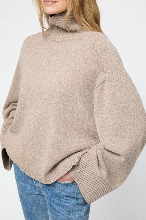 Fall Winter Spring Summer Cape Cod Turtleneck Sweater Wheat