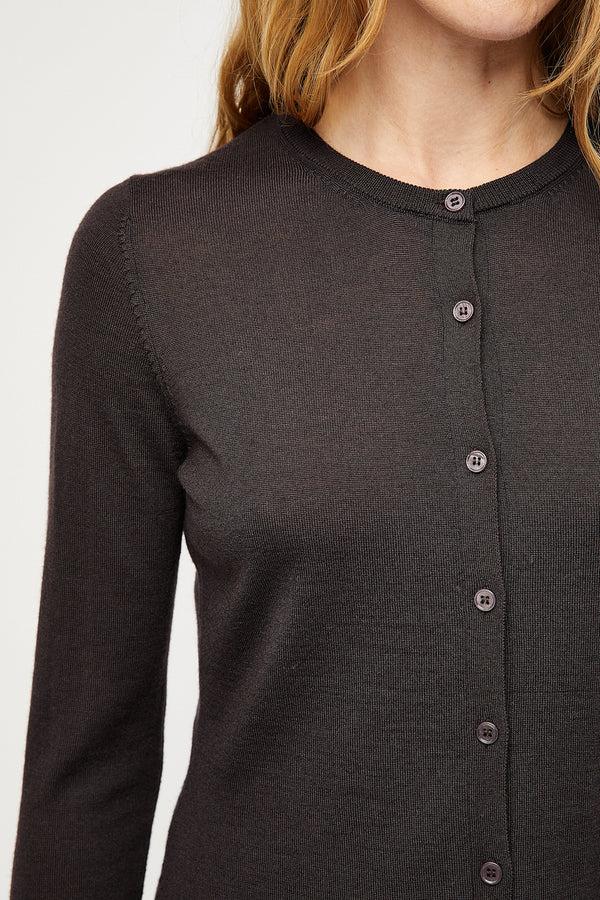 Fall Winter Spring Summer Celeste Cardigan Chocolate