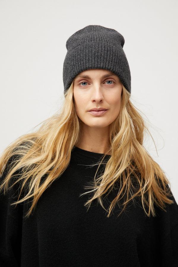 fall winter spring summer Chamonix Beanie Charcoal Grey