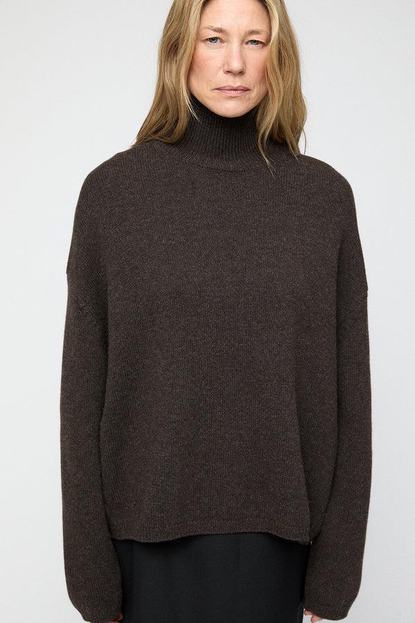 Fall Winter Spring Summer Chunky Turtleneck Gray Melange