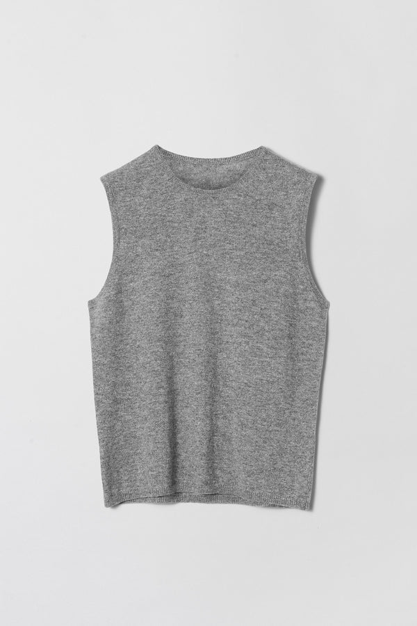 fall winter spring summer Classic Cashmere Tank Grey Melange
