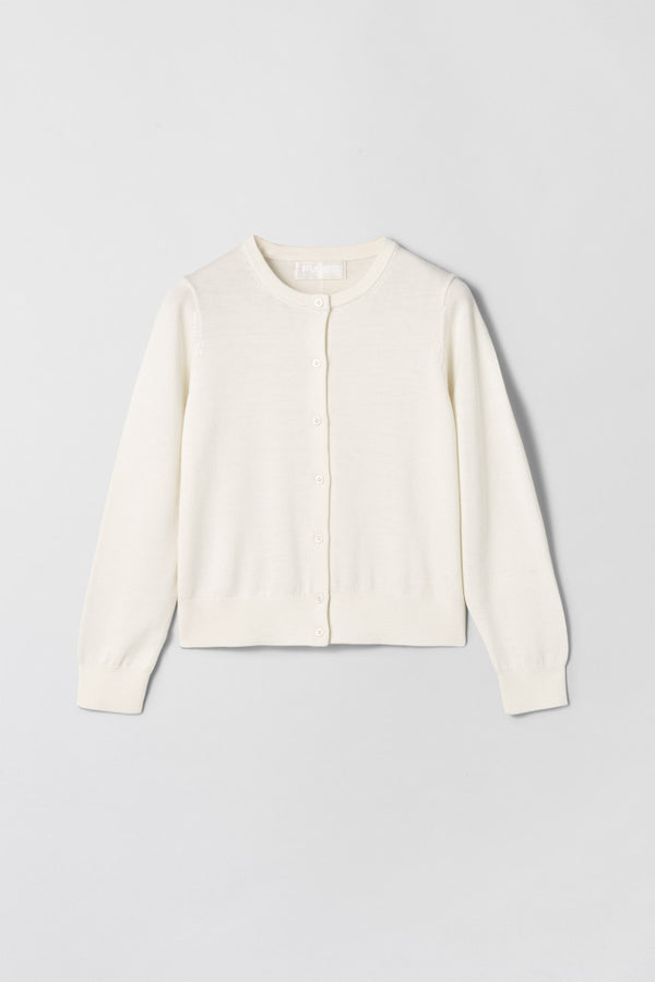 fall winter spring summer Classic Merino Cardigan Cream