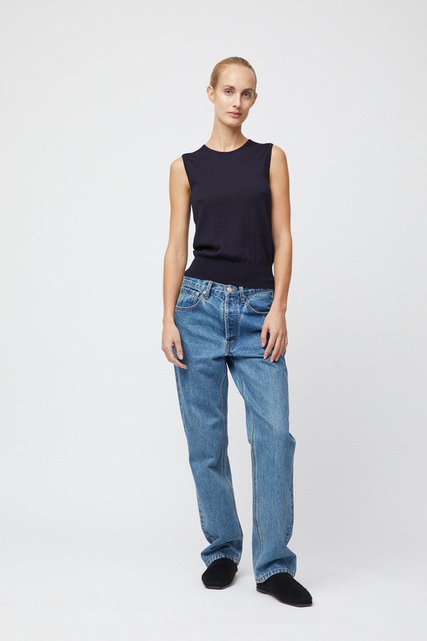 Fall Winter Spring Summer Classic Merino Tank Gray Melange