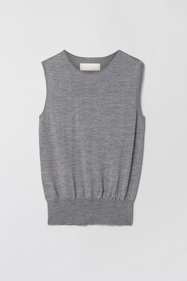 fall winter spring summer Classic Merino Tank Gray Melange