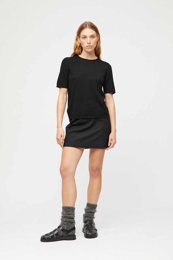 Fall Winter Spring Summer Classic Merino Tee Jet Black