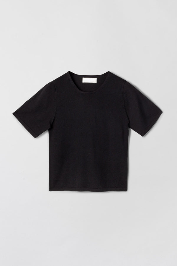 fall winter spring summer Classic Merino Tee Jet Black