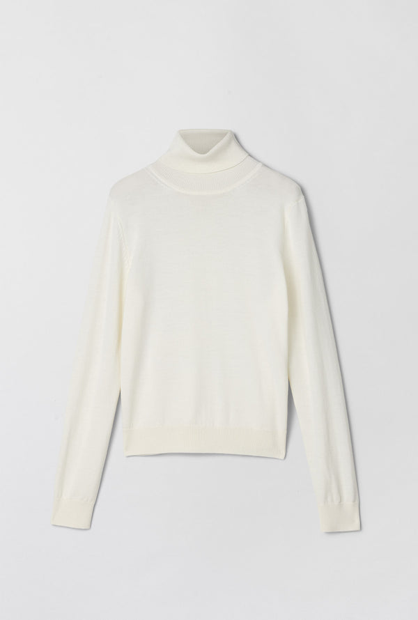 fall winter spring summer Classic Merino Turtleneck Cream