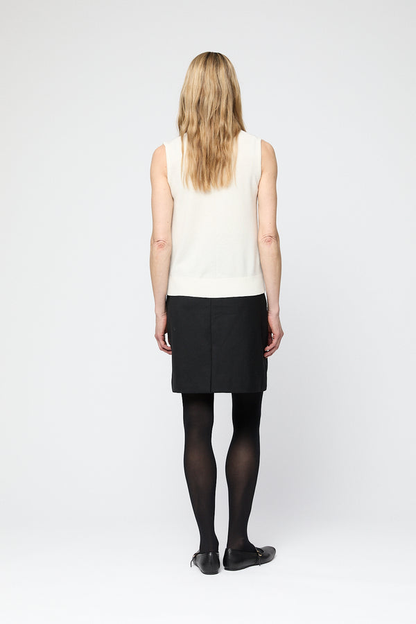 Fall Winter Spring Summer Classic Wool Tank Gray Melange