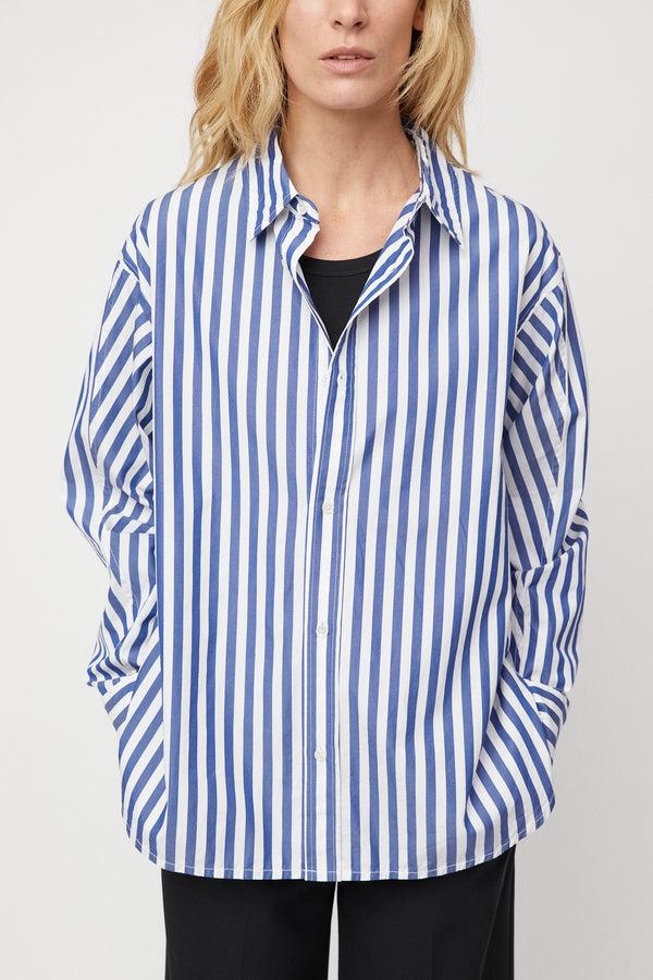 Fall Winter Spring Summer Coastal Shirt Navy Stripe