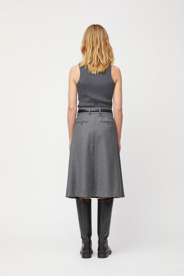 Fall Winter Spring Summer Côte D'Azur Skirt Grey Melange