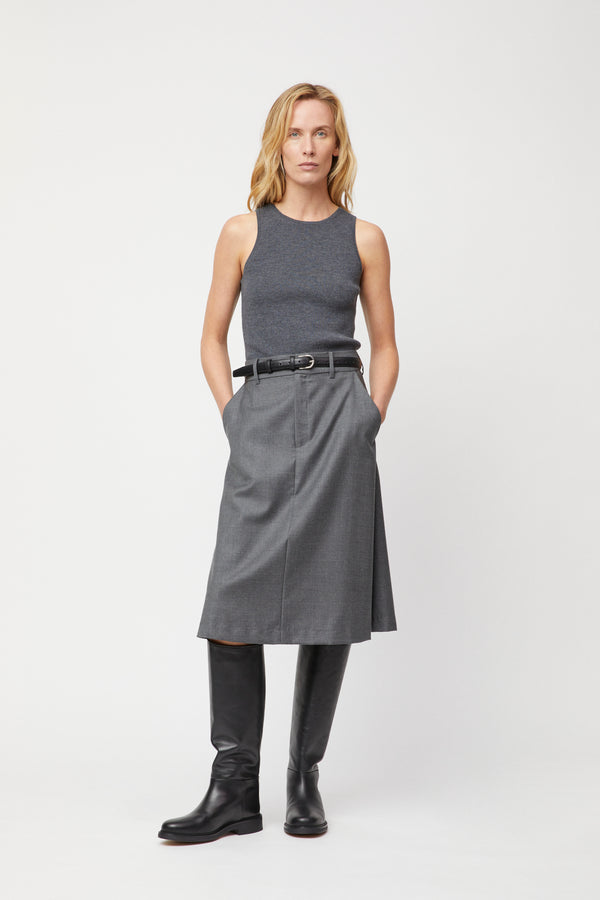 fall winter spring summer Côte d'Azur Skirt Grey Melange