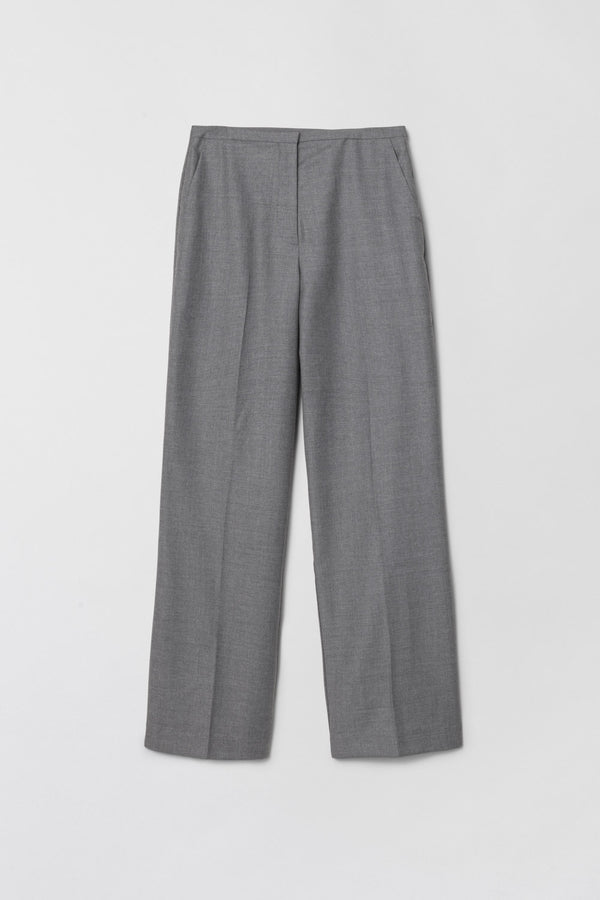 Fall Winter Spring Summer Côte D'Azur Trousers Grey Melange