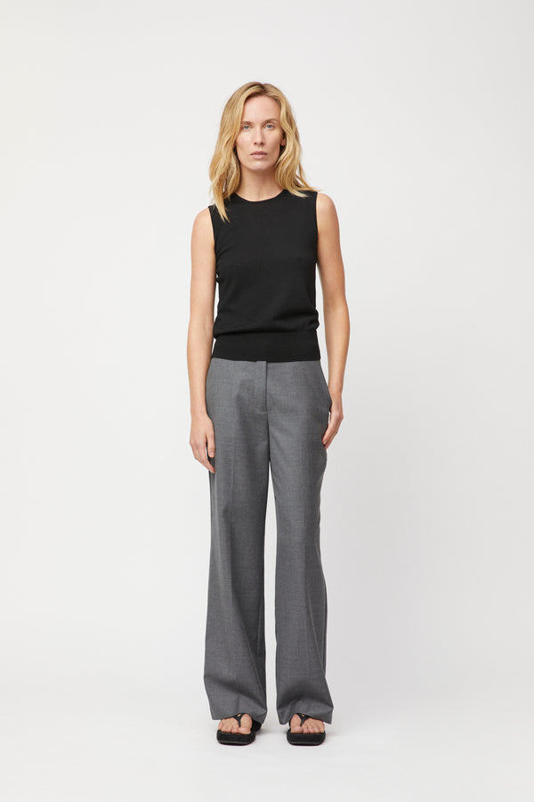 Fall Winter Spring Summer Côte D'Azur Trousers Grey Melange