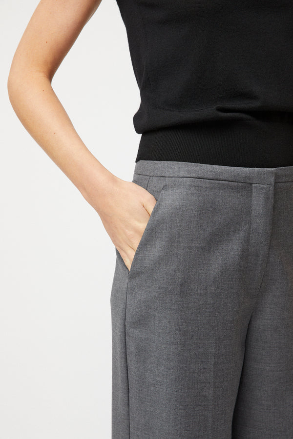 Fall Winter Spring Summer Côte D'Azur Trousers Grey Melange