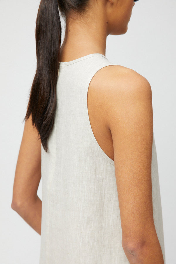 Fall Winter Spring Summer Esplanade Linen Maxi Dress Natural Linen