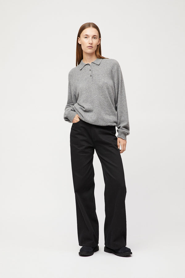 fall winter spring summer Estate Cashmere Pique Gray Melange