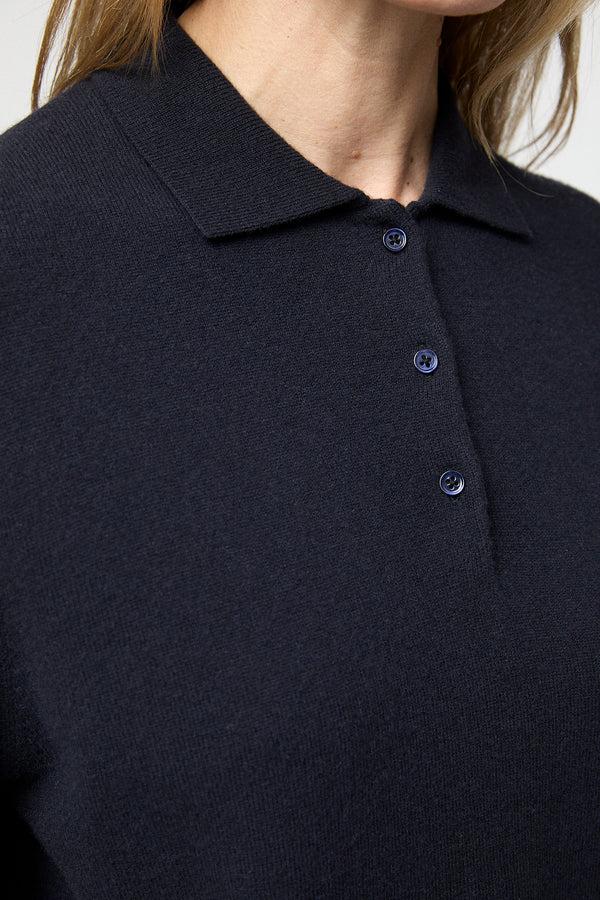 Fall Winter Spring Summer Estate Pique Sweater Jet Black