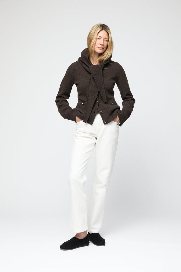 Fall Winter Spring Summer Adele Cardigan Coffee