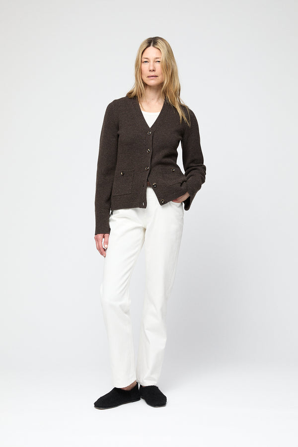 fall winter spring summer Adele Cardigan Coffee