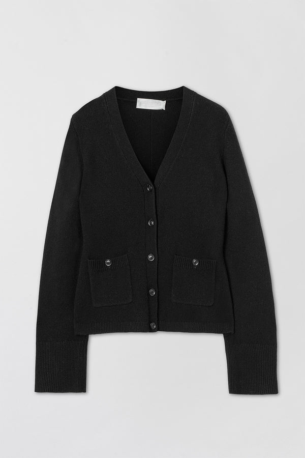 fall winter spring summer Adele Cardigan Jet Black