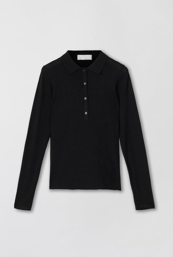 Fall Winter Spring Summer Celeste Pique Jet Black