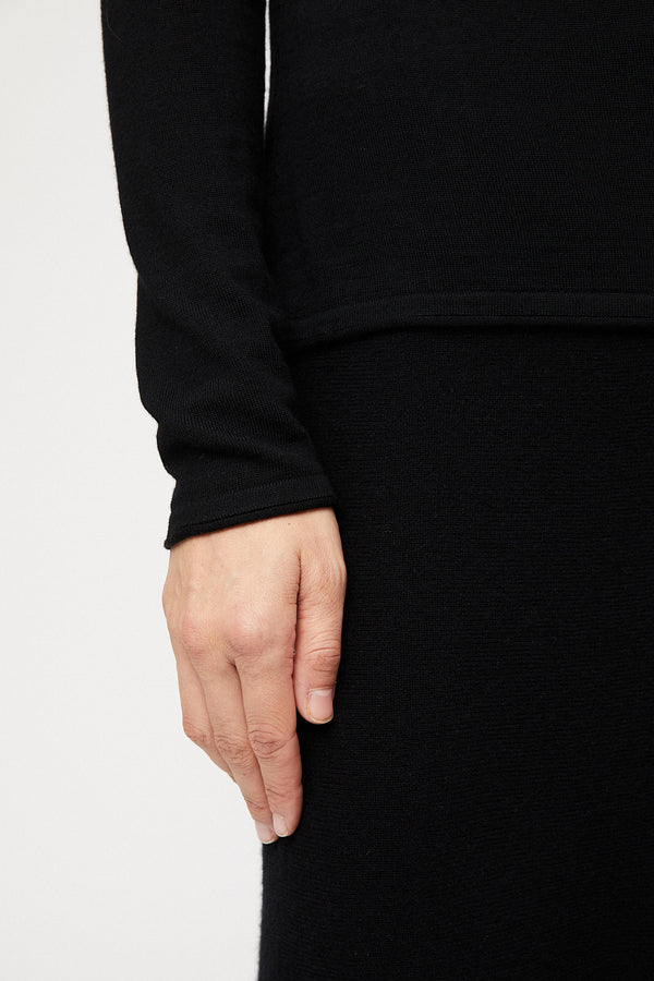 Fall Winter Spring Summer Celeste Pique Jet Black