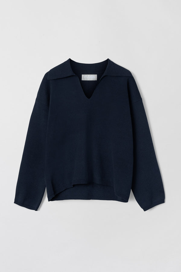 Fall Winter Spring Summer Cotton Storm Knit Navy