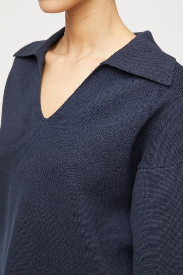 Fall Winter Spring Summer Cotton Storm Knit Navy