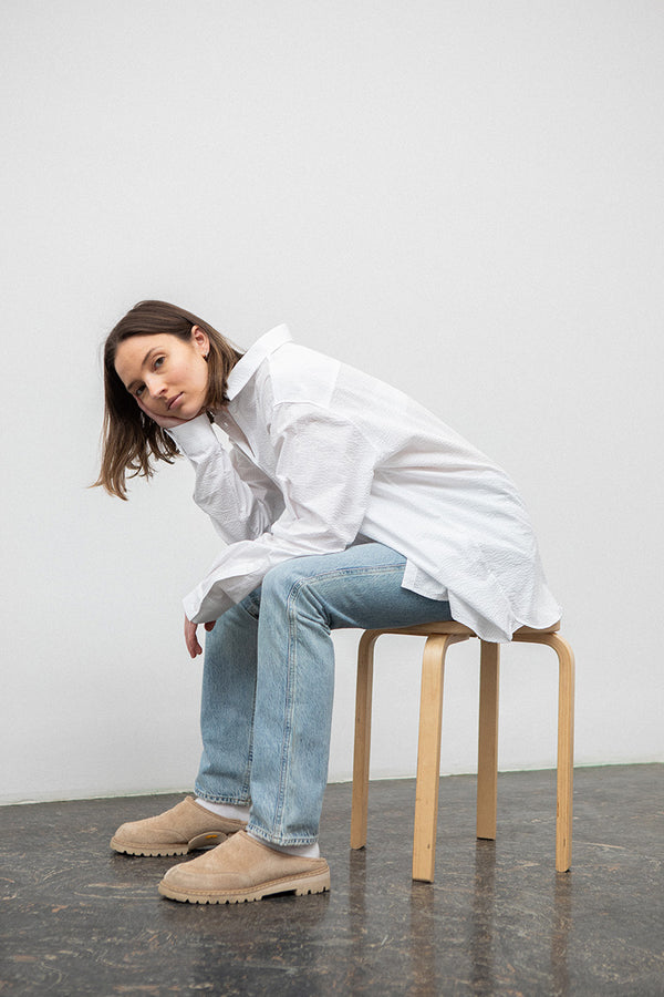 Fall Winter Spring Summer Jenny Bright White Crepe