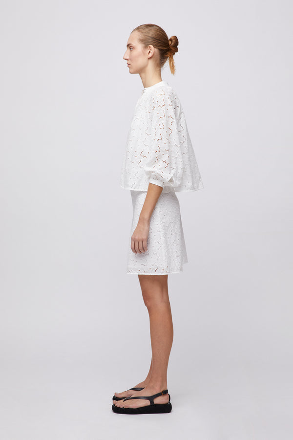 Fall Winter Spring Summer Lily Skirt Bright White