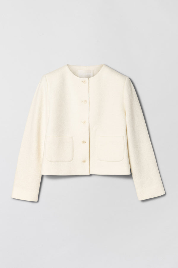 Fall Winter Spring Summer Monaco Boucle Jacket Hay