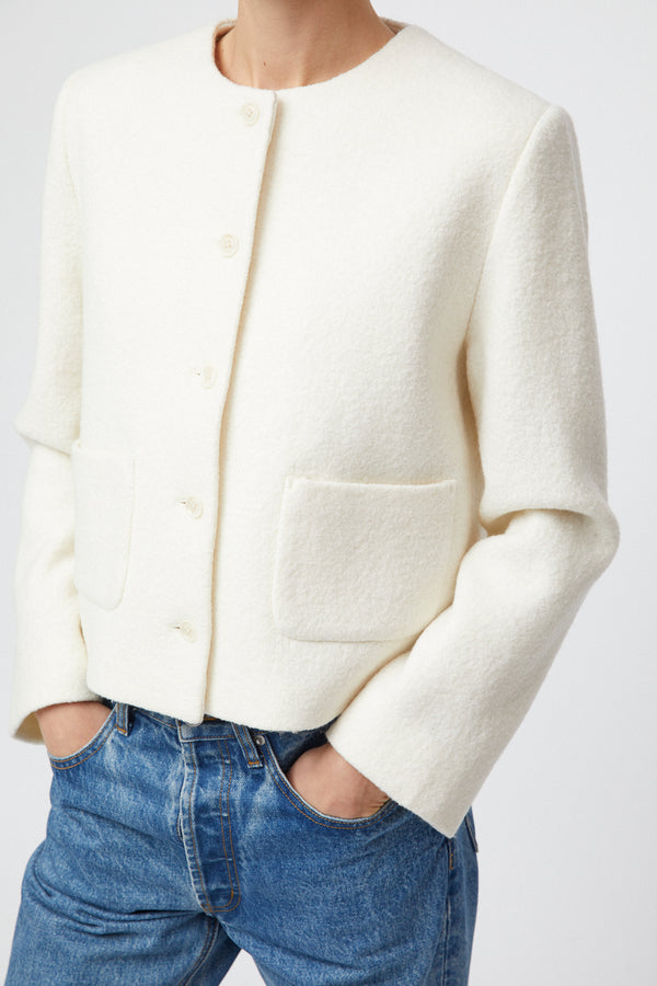 Fall Winter Spring Summer Monaco Boucle Jacket Hay